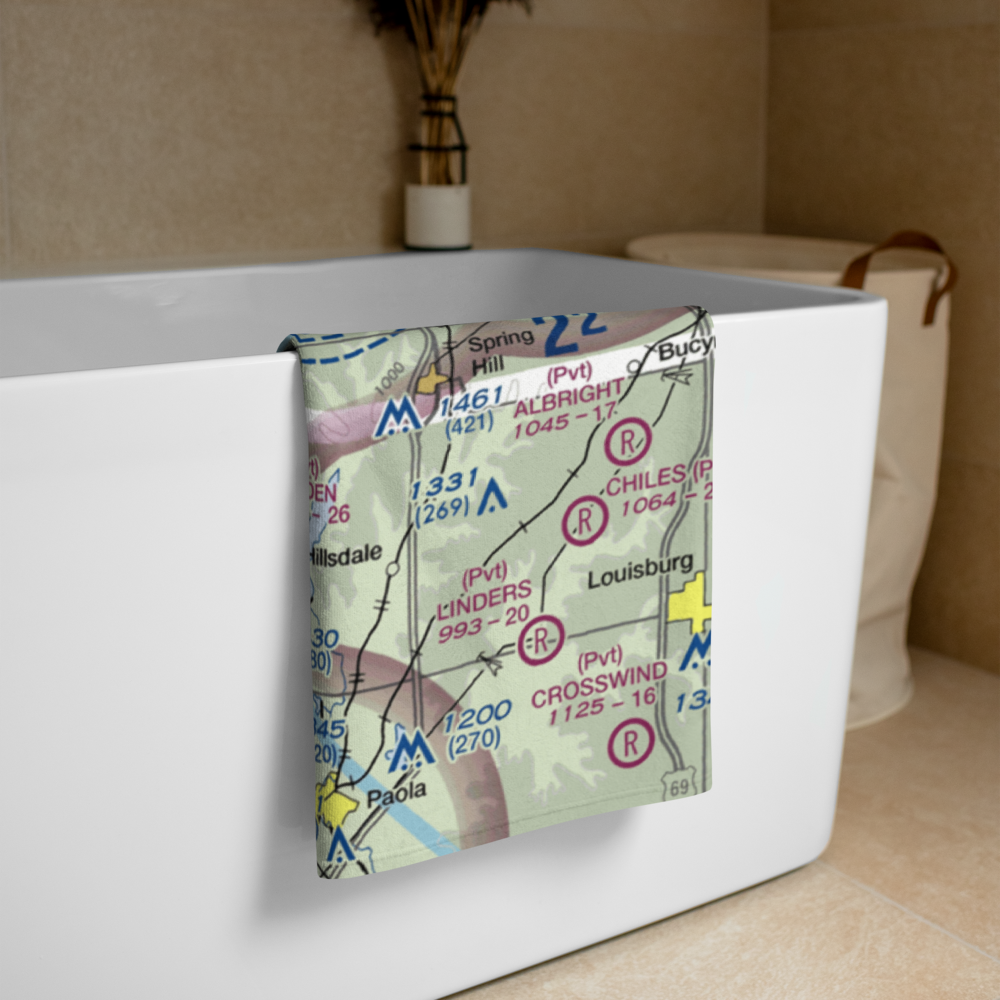 Amar Farms Airport (4KS1) VFR Sectional Towel 