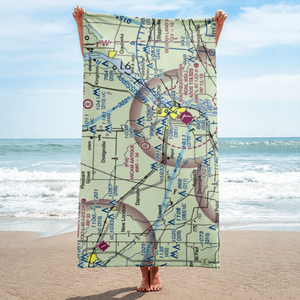 Ancam Antique Airfield (19IA) VFR Sectional Towel