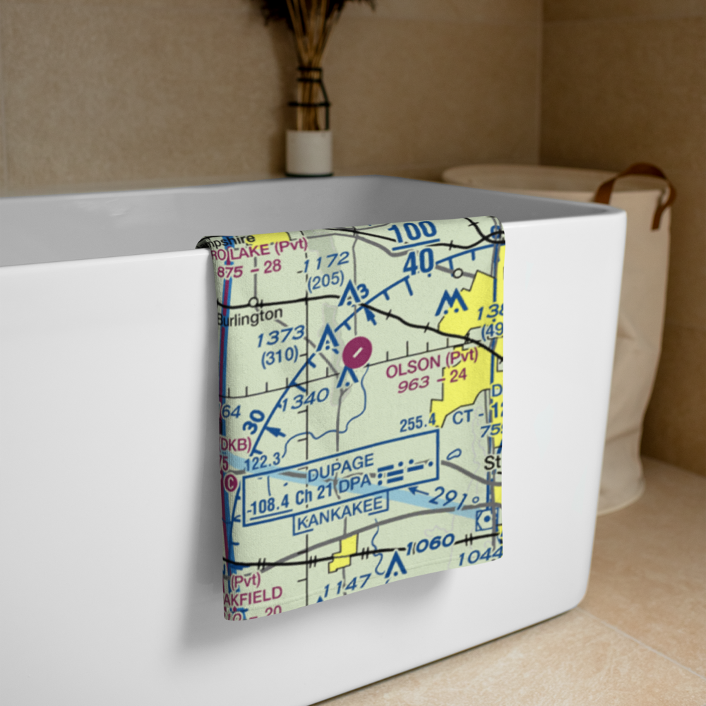 Anderson Airport (26LL) VFR Sectional Towel 