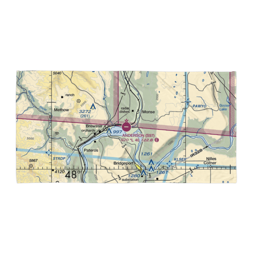 Anderson Field (S97) VFR Sectional Towel 