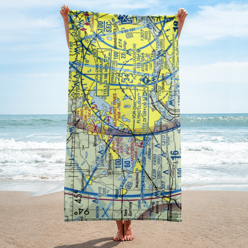 Andings Landing Seaplane Base (MY23) VFR Sectional Towel 