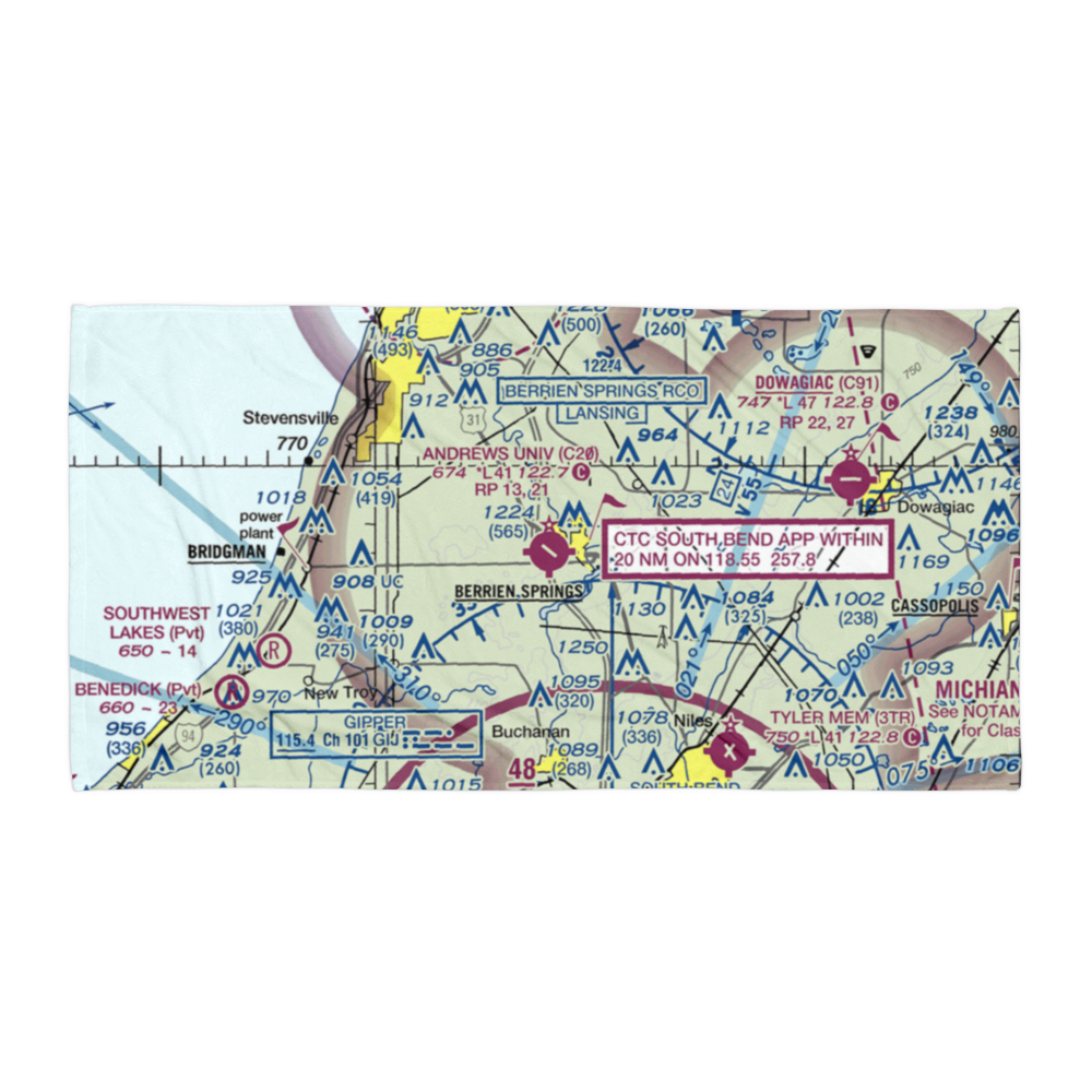 Andrews University Airpark (C20) VFR Sectional Towel 