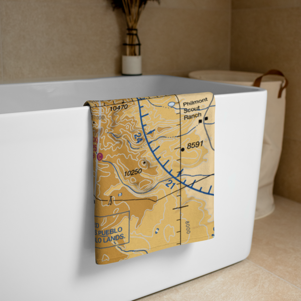 Angel Fire Airport (AXX) VFR Sectional Towel 