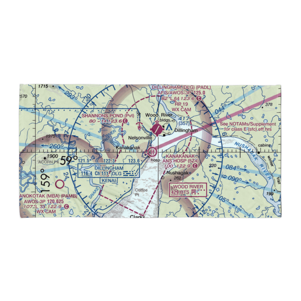 Ans Hospital Heliport (5Z4) VFR Sectional Towel 