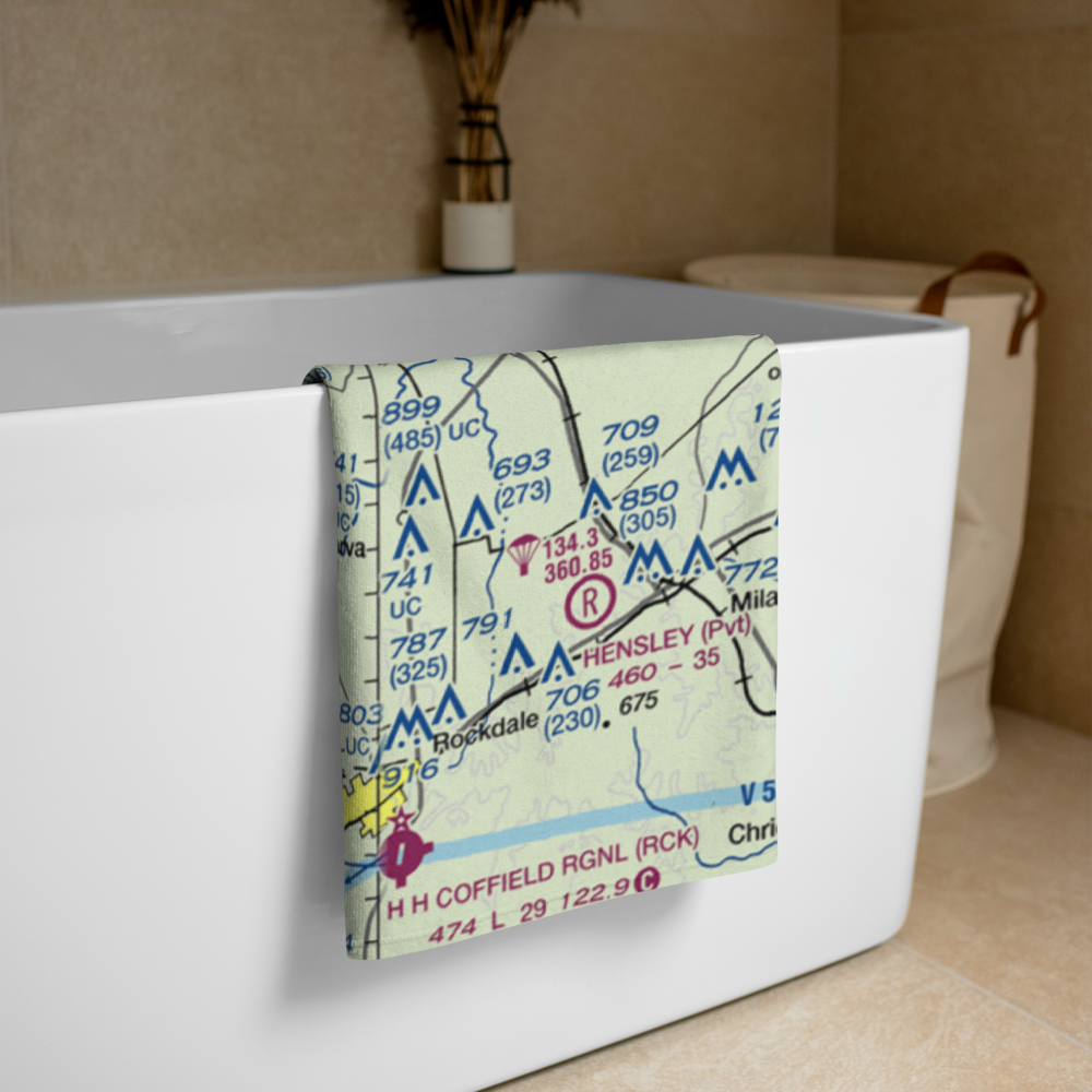 Apache Pass Airport (4XA4) VFR Sectional Towel 