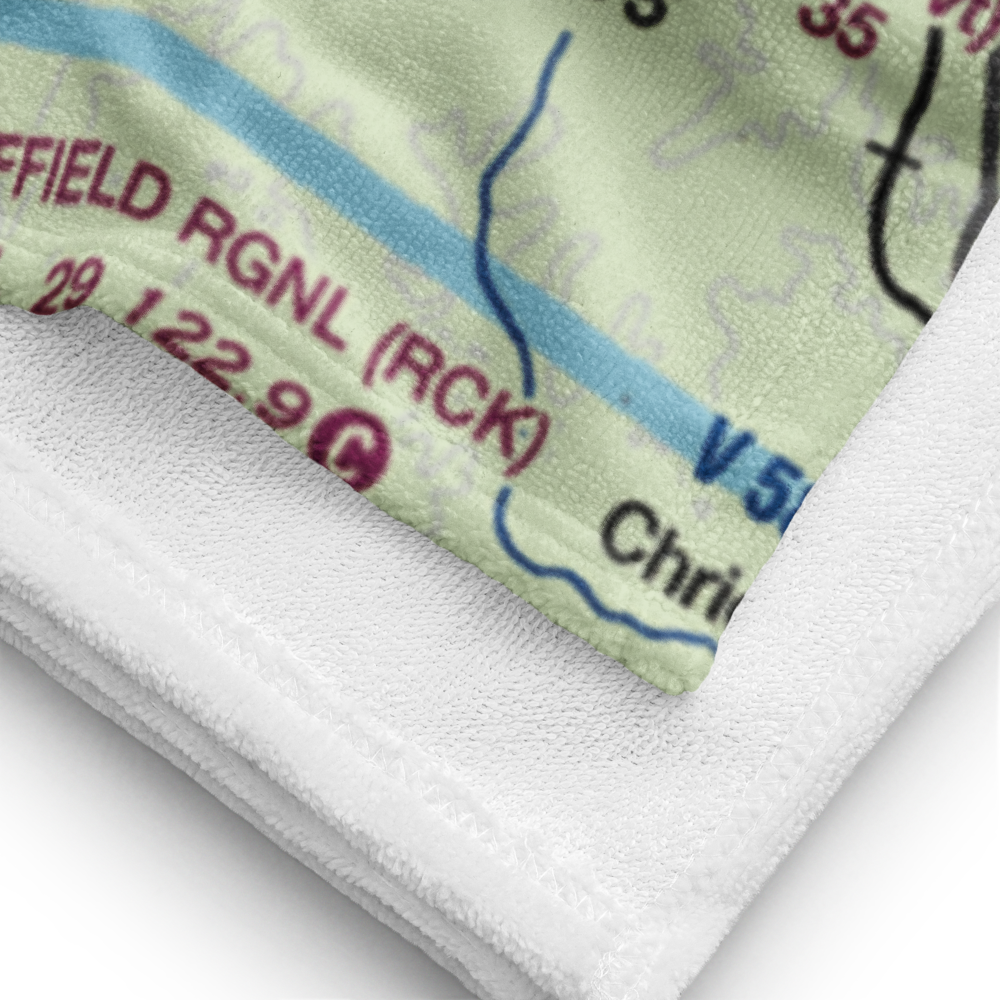 Apache Pass Airport (4XA4) VFR Sectional Towel 