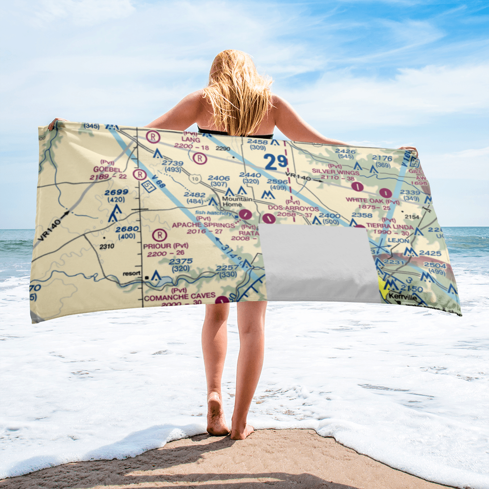 Apache Springs Airport (64TE) VFR Sectional Towel 