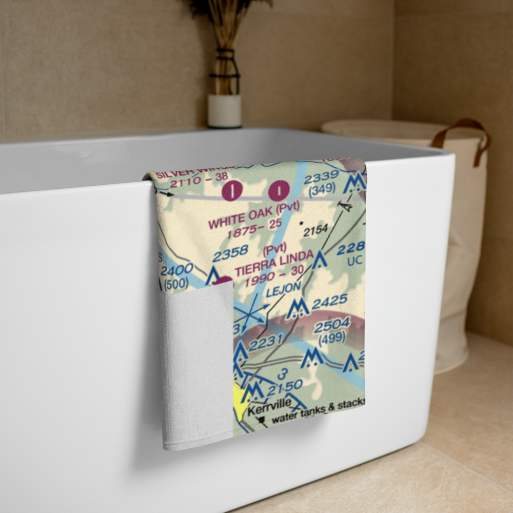 Apache Springs Airport (64TE) VFR Sectional Towel 