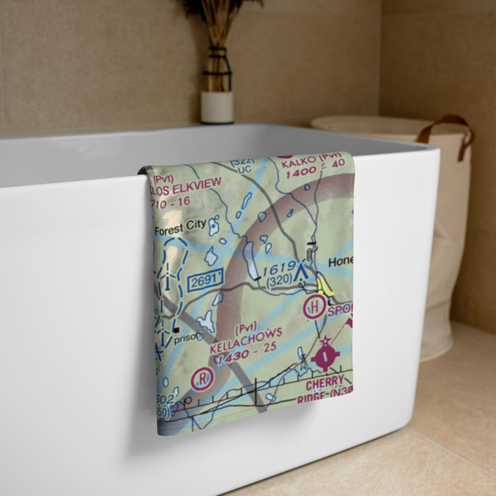 Ashlawn Airport (3PN1) VFR Sectional Towel 