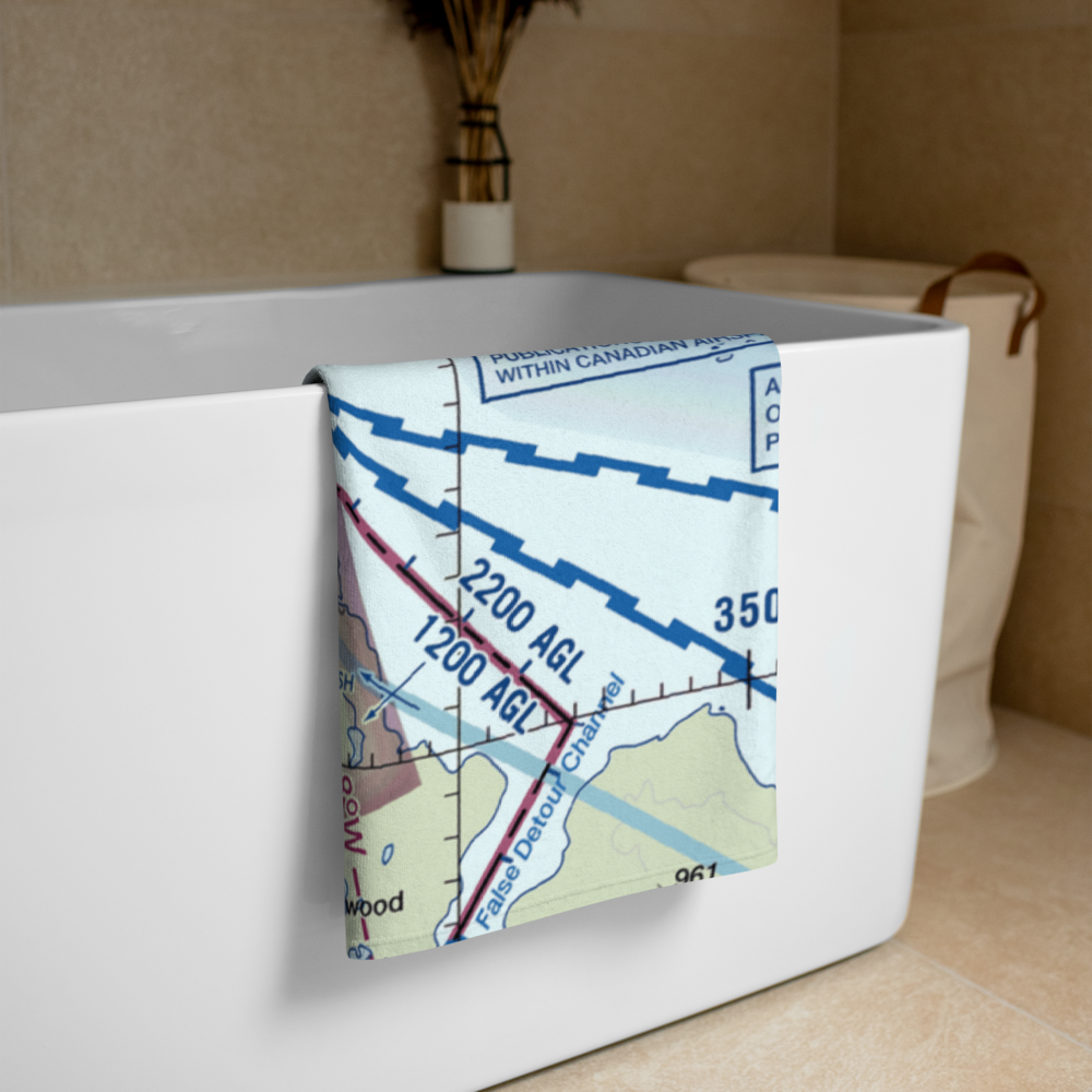 Ashman Island Seaplane Base (1MI0) VFR Sectional Towel 