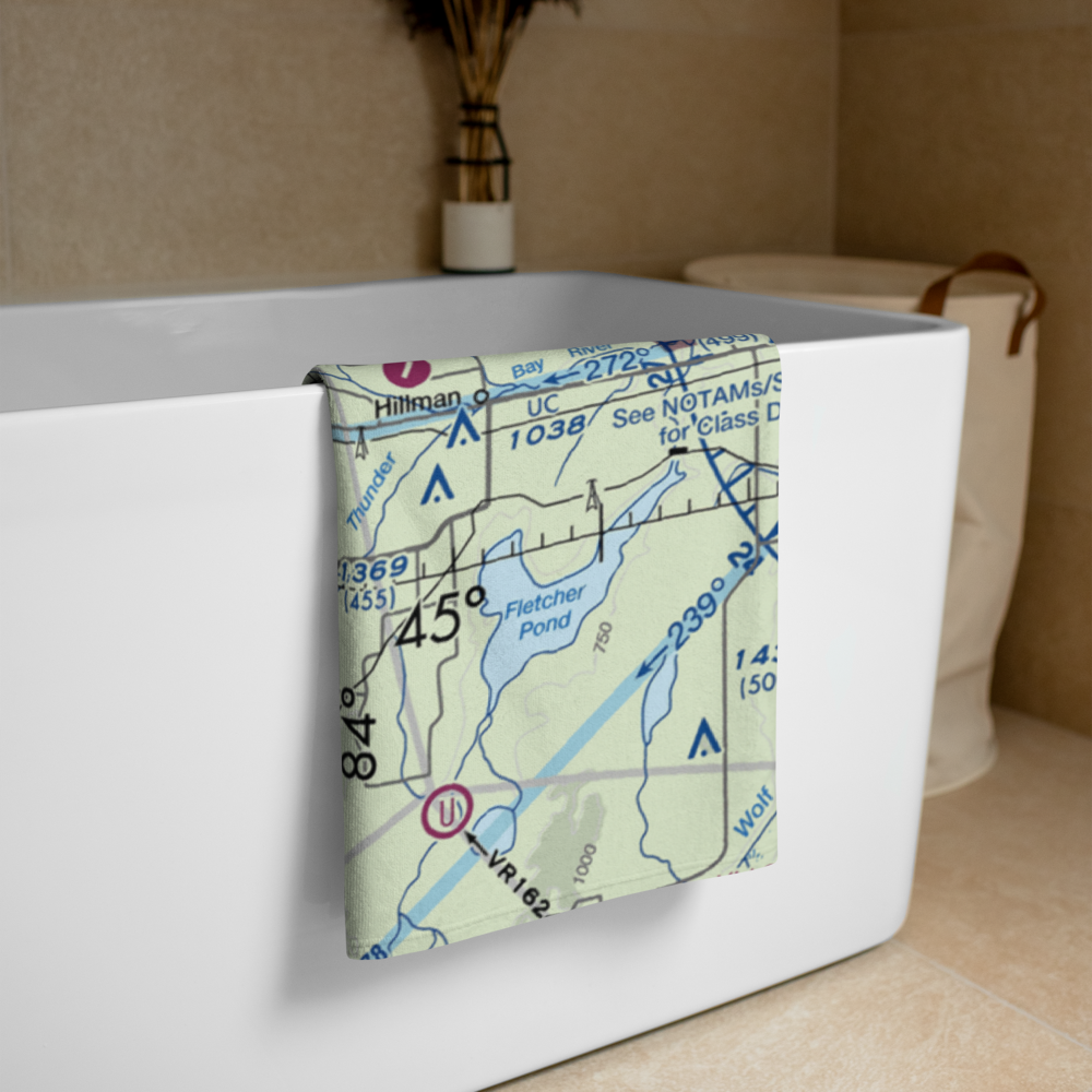 Atlanta Municipal Airport (Y93) VFR Sectional Towel 