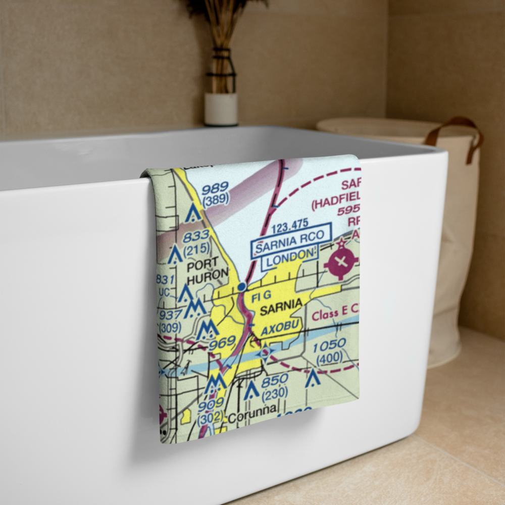 Avoca Airport (39G) VFR Sectional Towel 