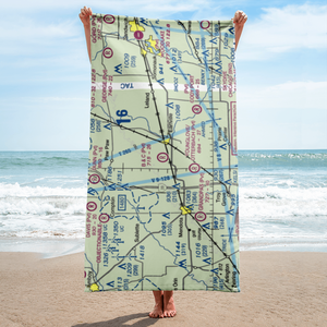 B & C Airport (IL99) VFR Sectional Towel