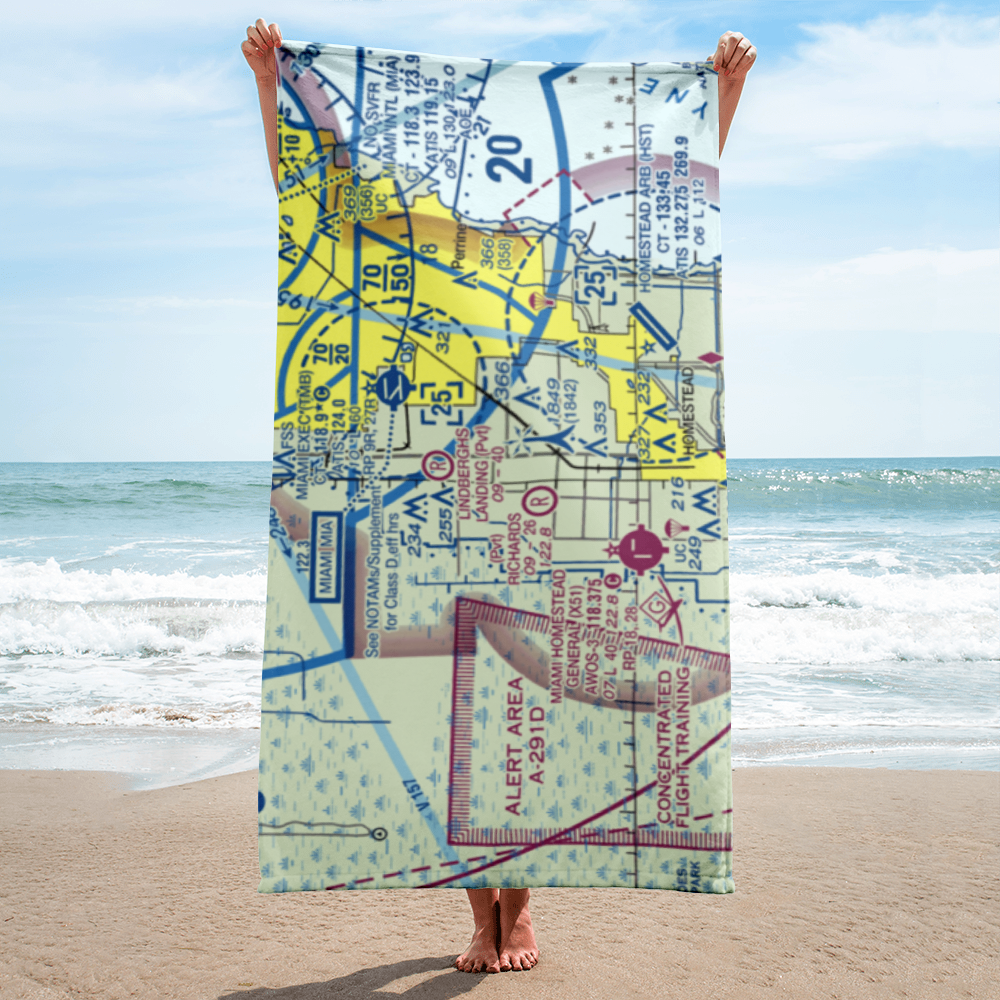 B & L Farms Airport (11FA) VFR Sectional Towel 