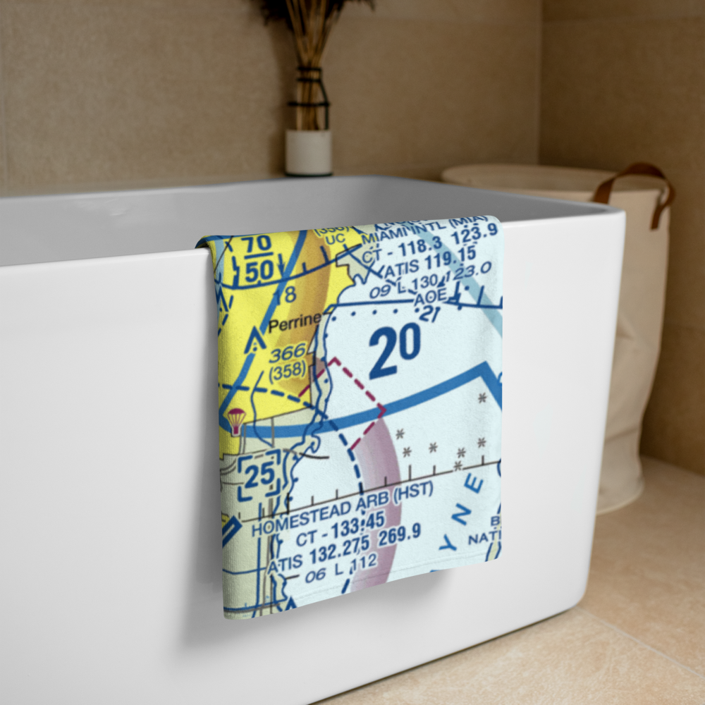 B & L Farms Airport (11FA) VFR Sectional Towel 