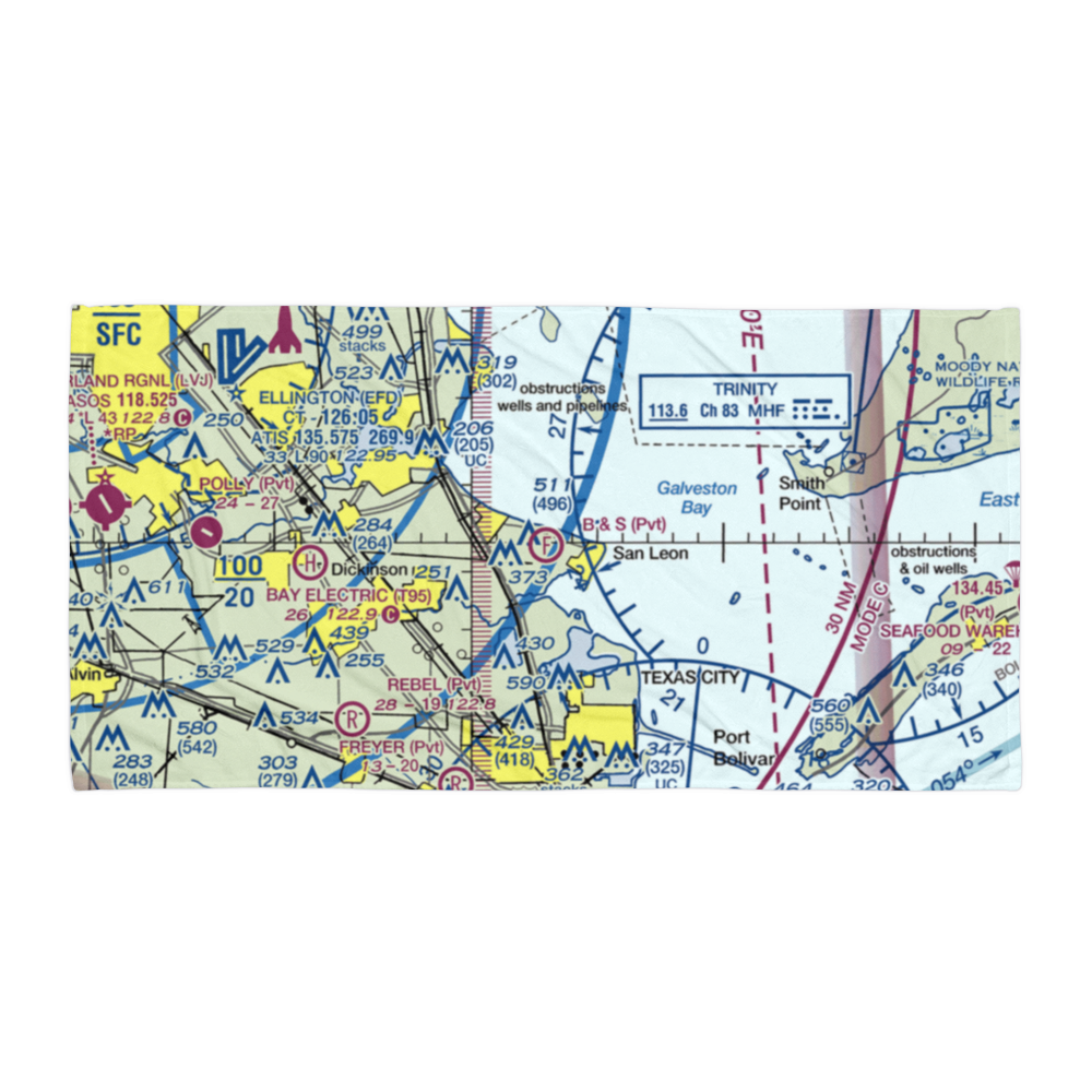 B & S Ultralightport (1TS3) VFR Sectional Towel 