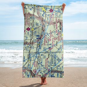 B & V Flying Ranch Airport (98IN) VFR Sectional Towel