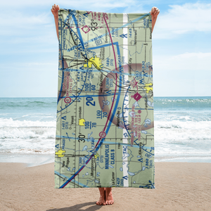 Bahnsen Seaplane Base (MY96) VFR Sectional Towel