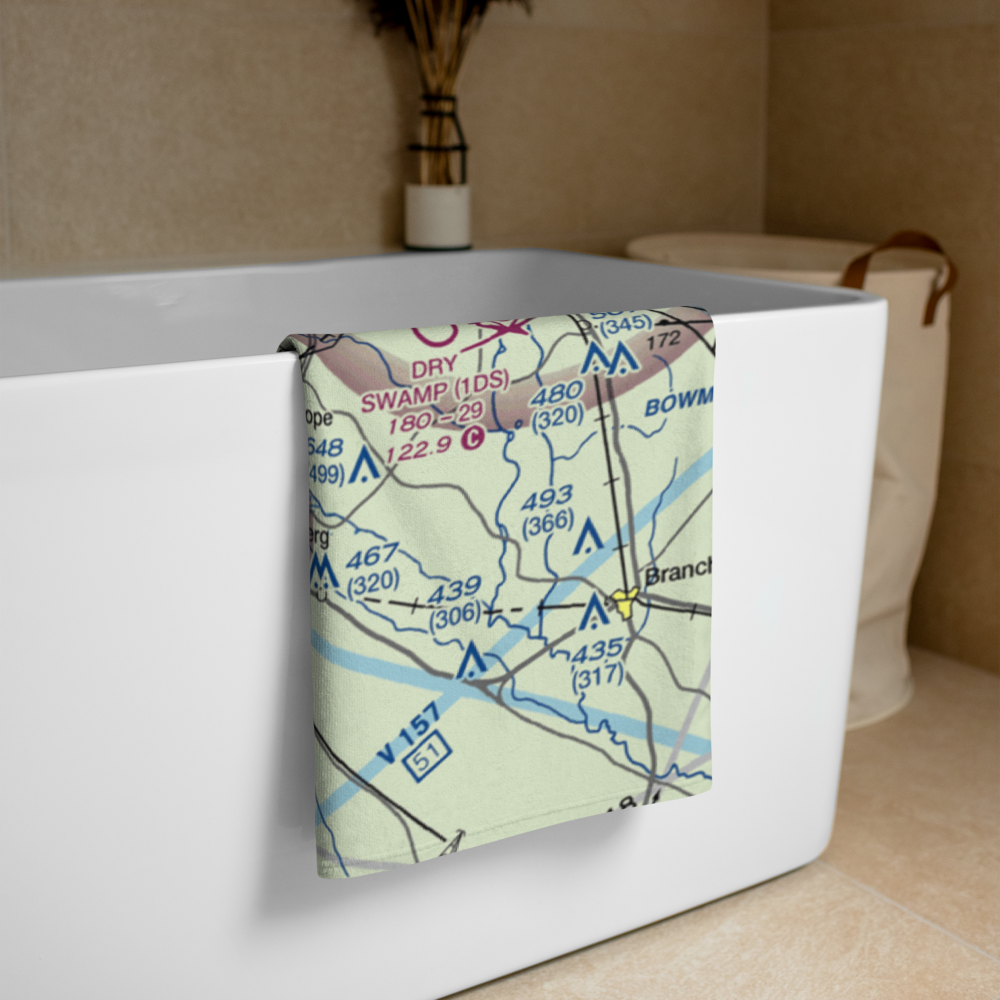 Bamberg County Airport (99N) VFR Sectional Towel 