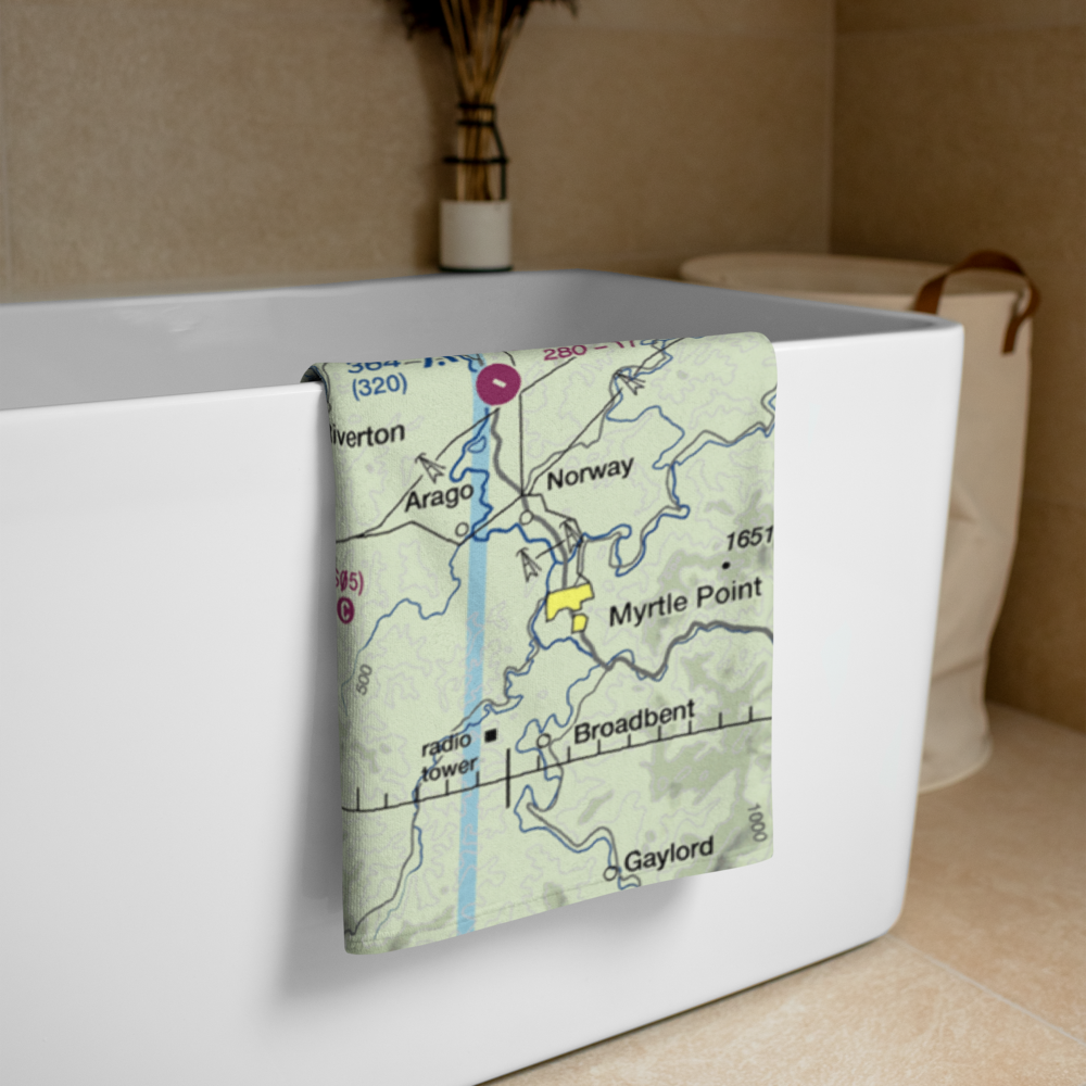 Bandon State Airport (S05) VFR Sectional Towel 