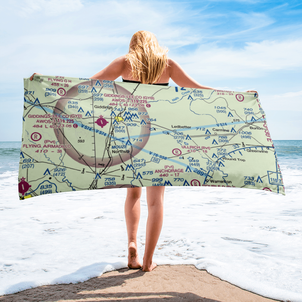 Bar S Ranch Airport (9TX1) VFR Sectional Towel 