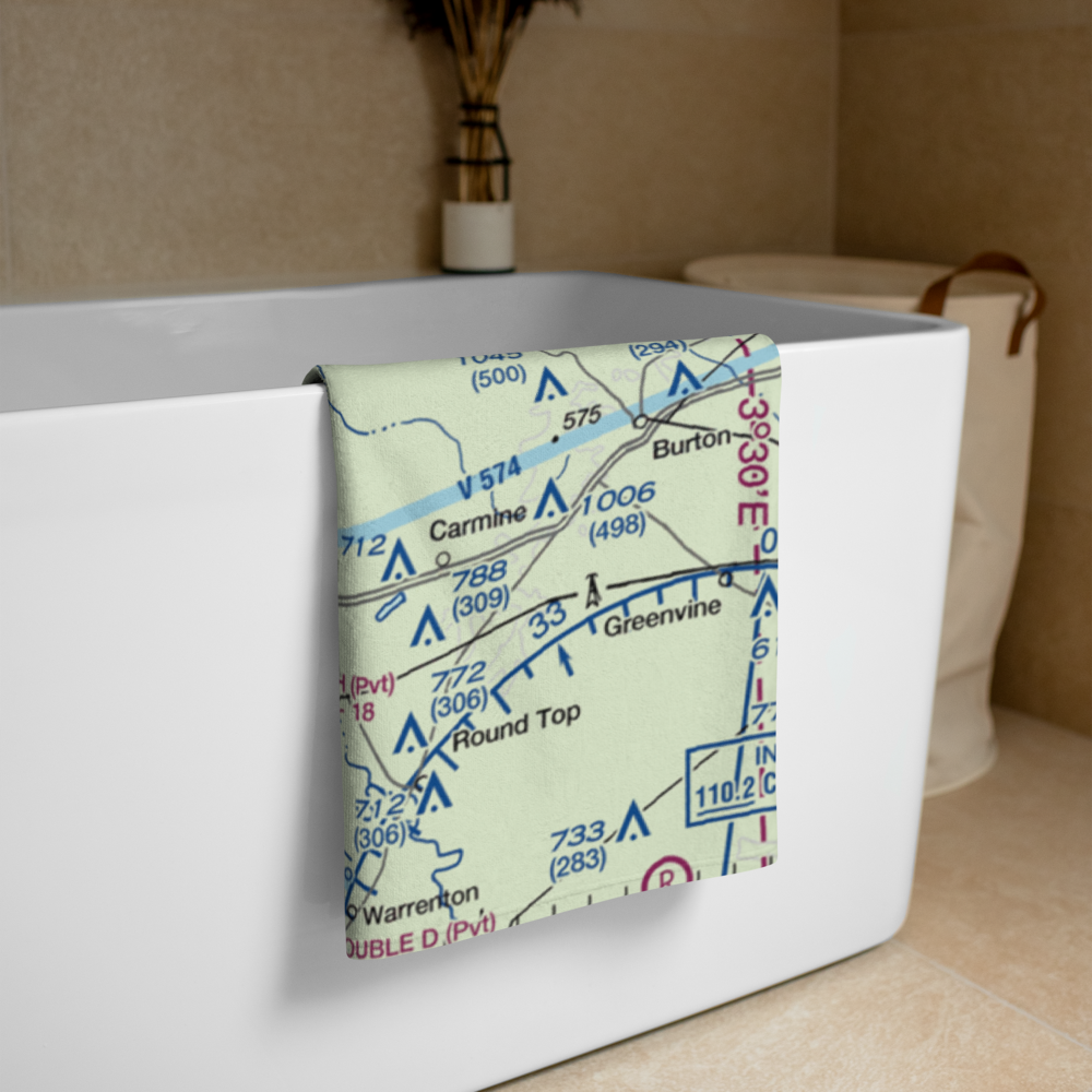 Bar S Ranch Airport (9TX1) VFR Sectional Towel 