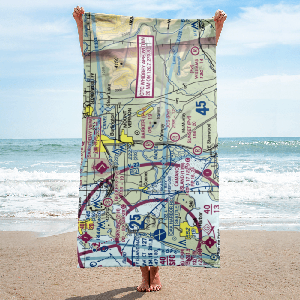 Barker Airport (WA07) VFR Sectional Towel 