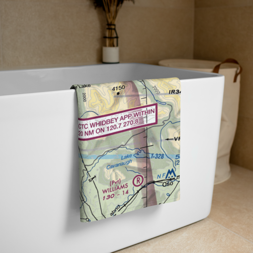 Barker Airport (WA07) VFR Sectional Towel 