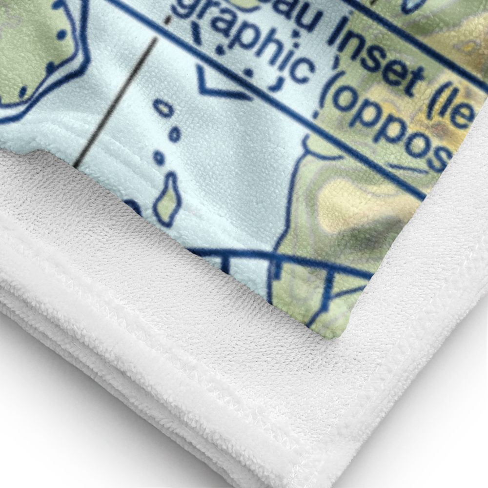 Bartlett Cove Seaplane Base (BQV) VFR Sectional Towel 