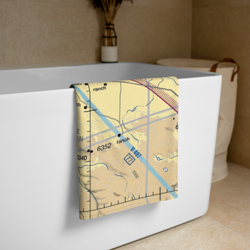 Barton Lake Ranch Airport (OR08) VFR Sectional Towel 