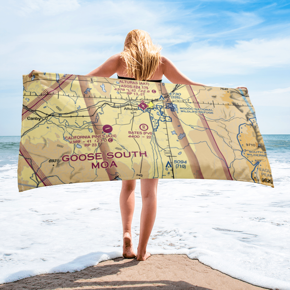 Bates Field (CA06) VFR Sectional Towel 