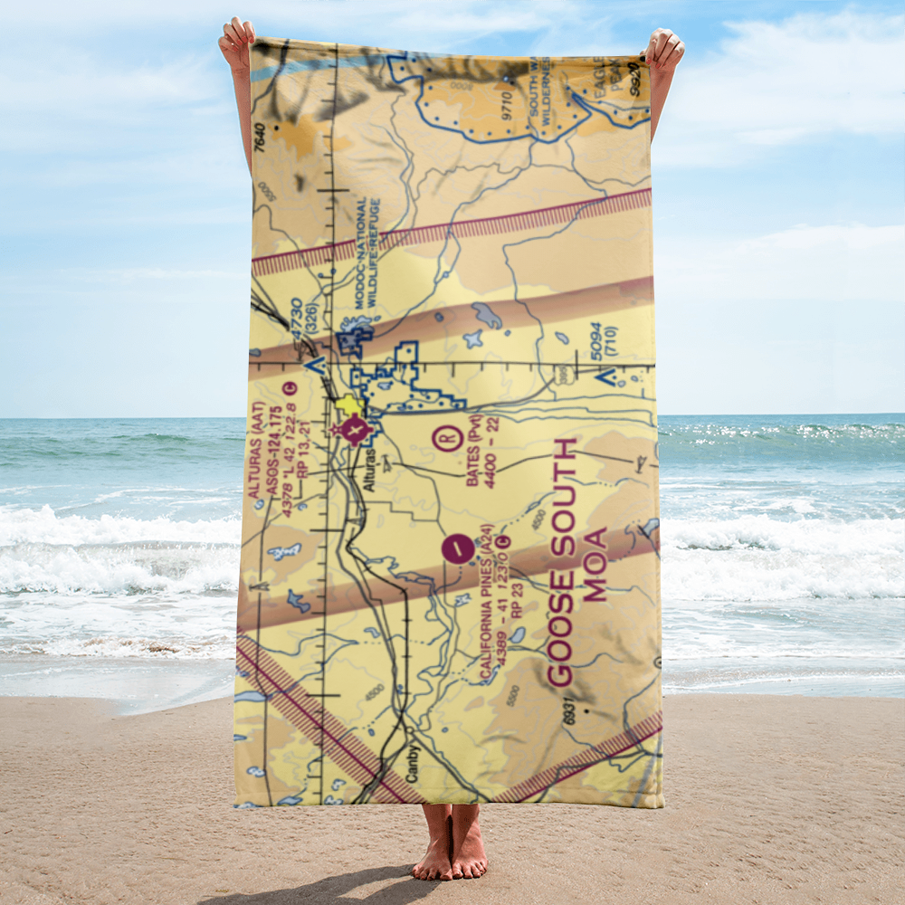 Bates Field (CA06) VFR Sectional Towel 