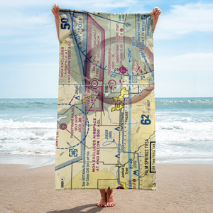 Bauer Airport (61CA) VFR Sectional Towel