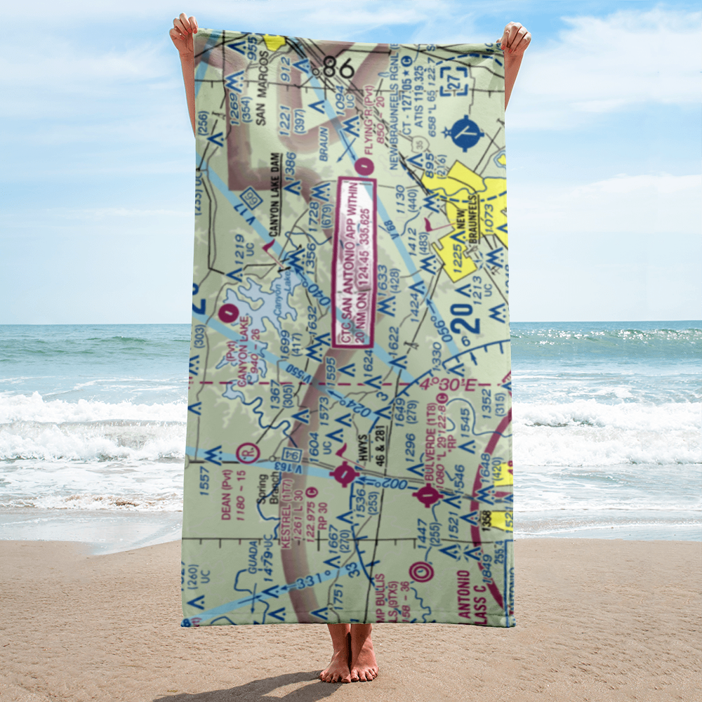 Bear Creek Ranch Airport (5TS8) VFR Sectional Towel 