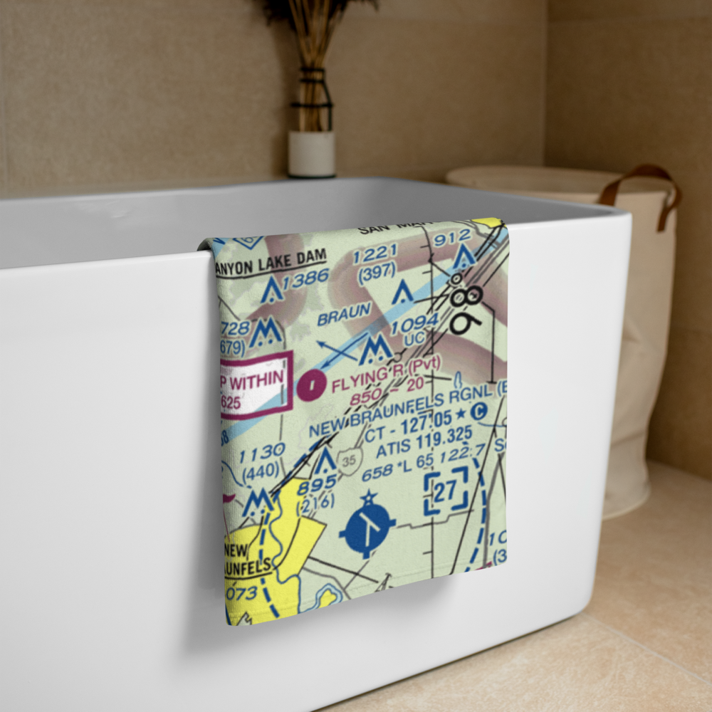 Bear Creek Ranch Airport (5TS8) VFR Sectional Towel 