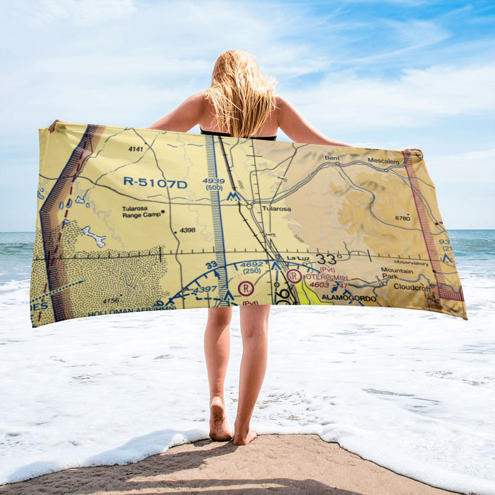 Beckett Farm Airport (NM28) VFR Sectional Towel 