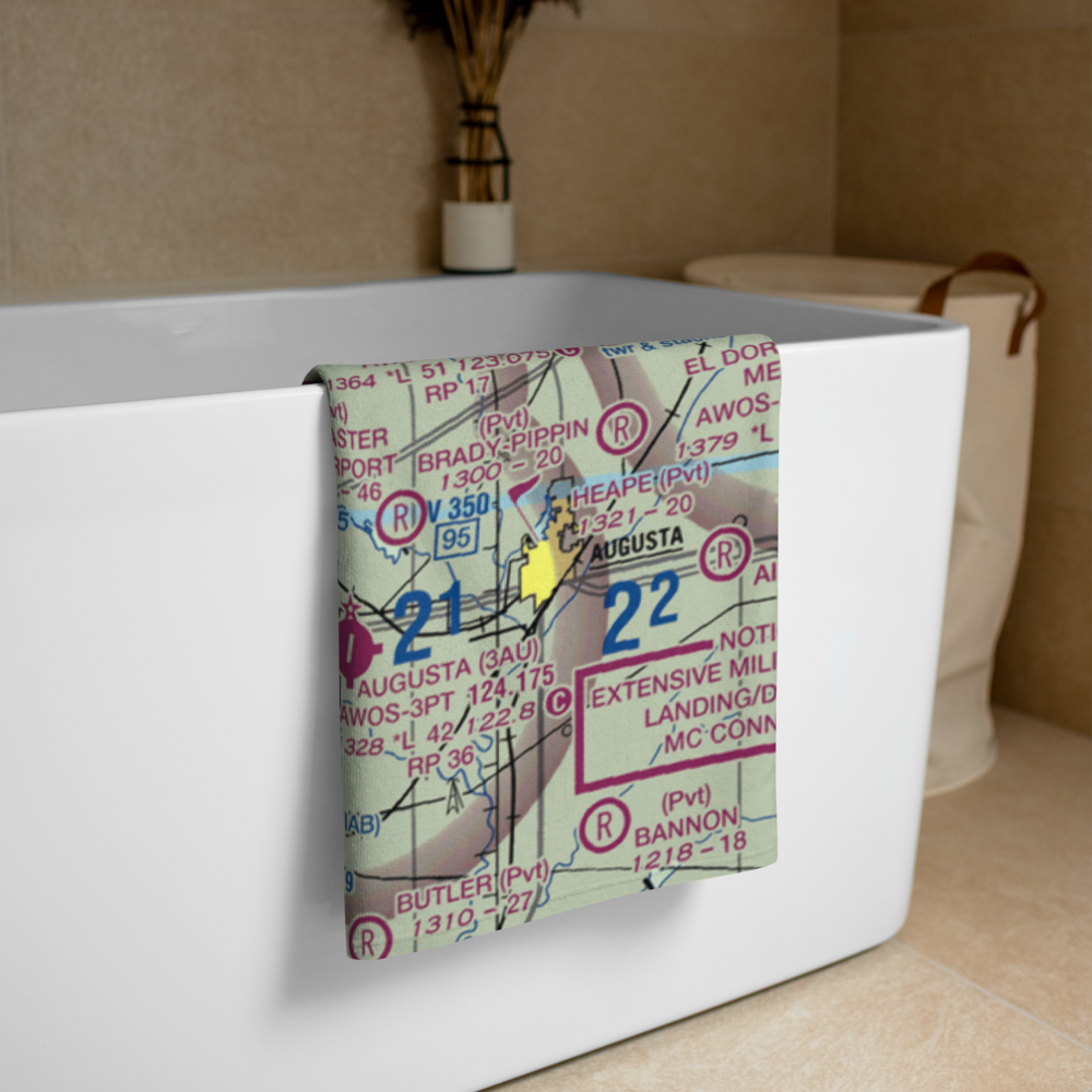 Beech Factory Airport (BEC) VFR Sectional Towel 