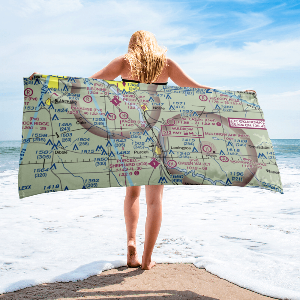 Beefor Ranch Airport (11OK) VFR Sectional Towel 