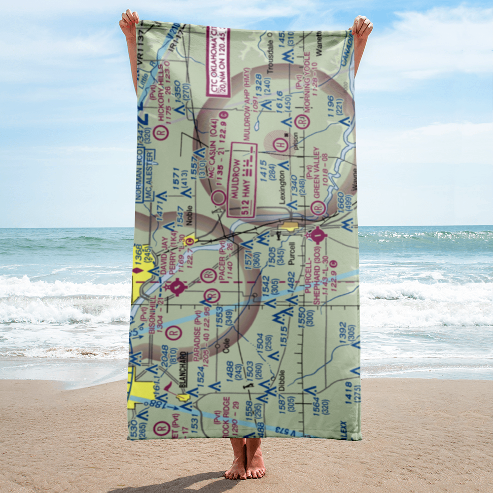 Beefor Ranch Airport (11OK) VFR Sectional Towel 