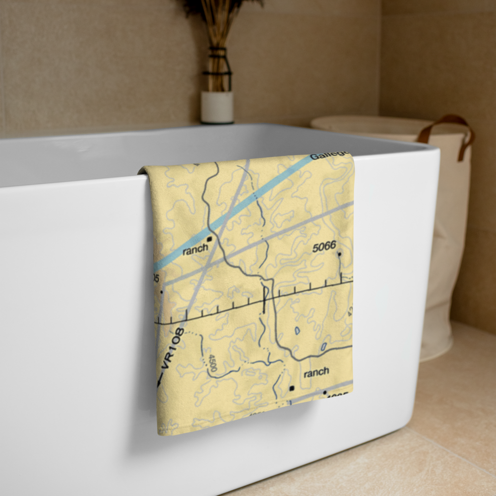 Bell Ranch Headquarters Airport (NM33) VFR Sectional Towel 