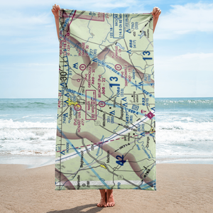 Belmont Farm Airport (88VA) VFR Sectional Towel