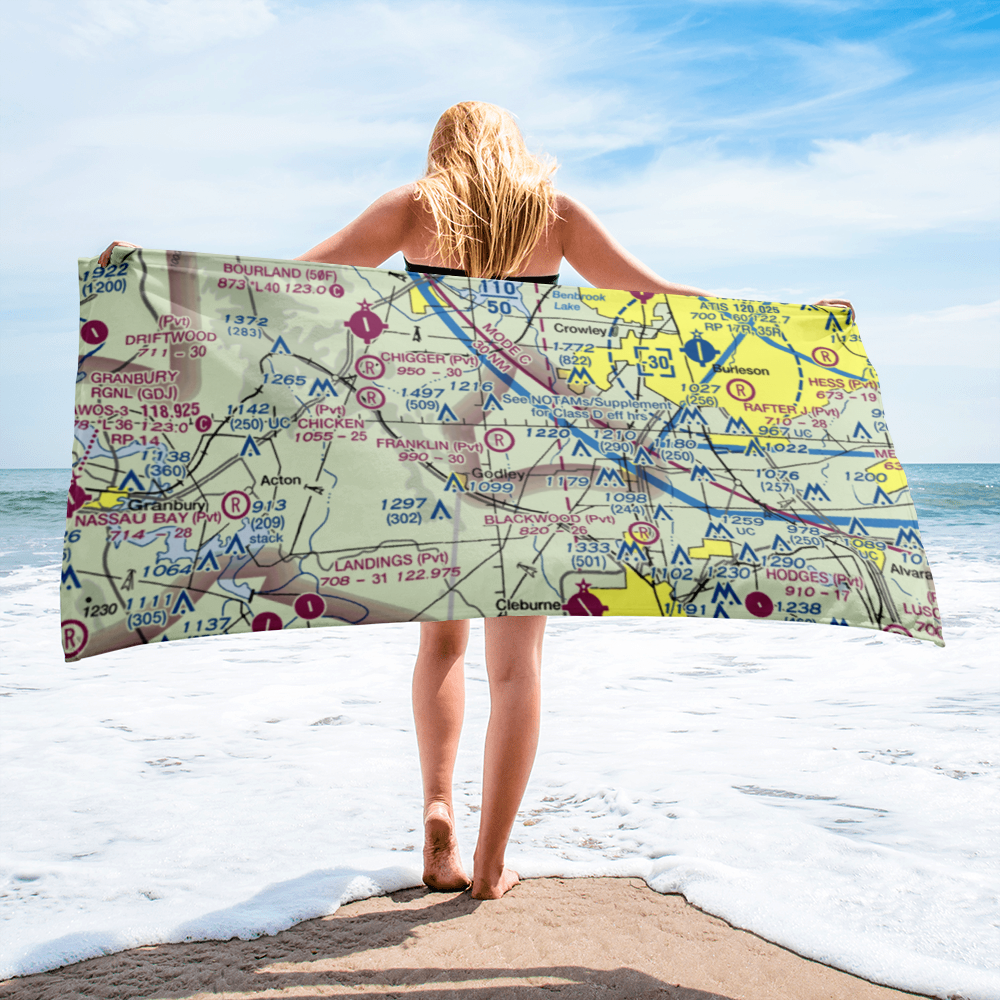 Benjamin Franklin Airport (59TX) VFR Sectional Towel 