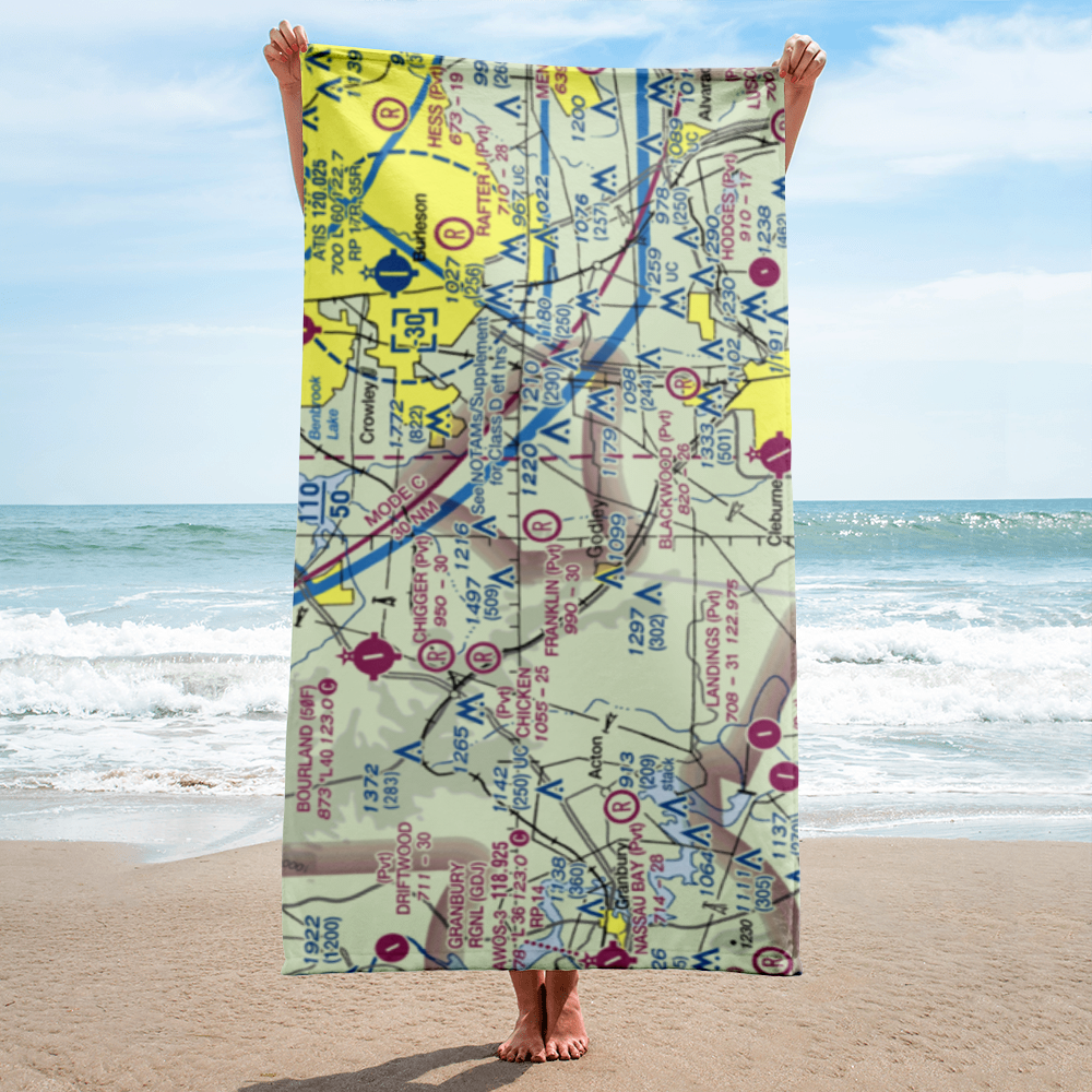 Benjamin Franklin Airport (59TX) VFR Sectional Towel 