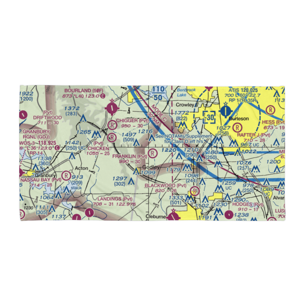 Benjamin Franklin Airport (59TX) VFR Sectional Towel 