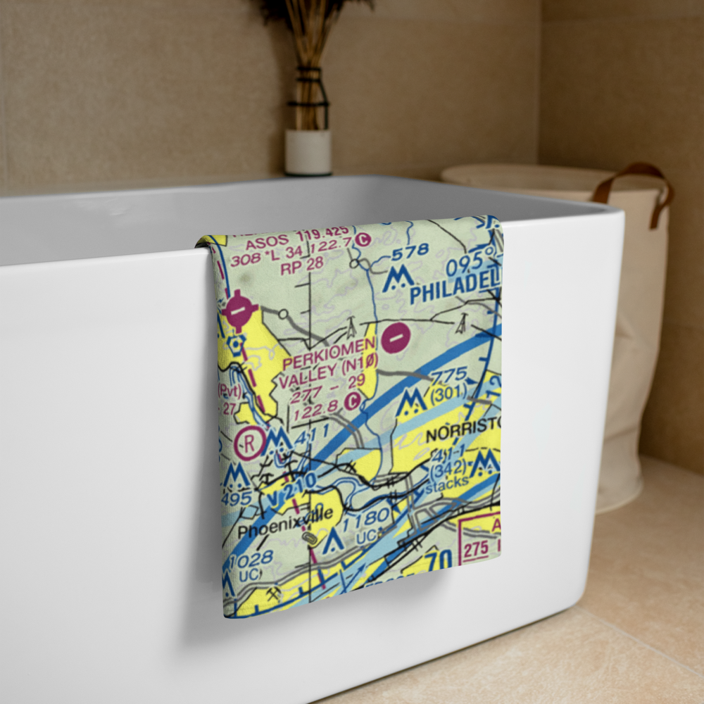 Bentley Airport (1PN0) VFR Sectional Towel 