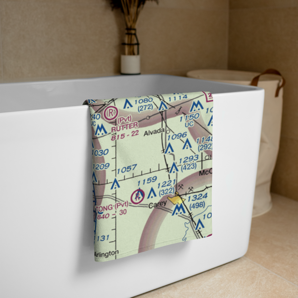 Berg Field (OH98) VFR Sectional Towel 