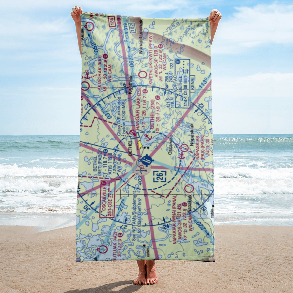 Bethel Seaplane Base (Z59) VFR Sectional Towel 