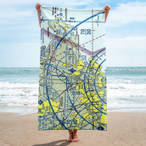 Beverly Municipal Airport (BVY) VFR Sectional Towel
