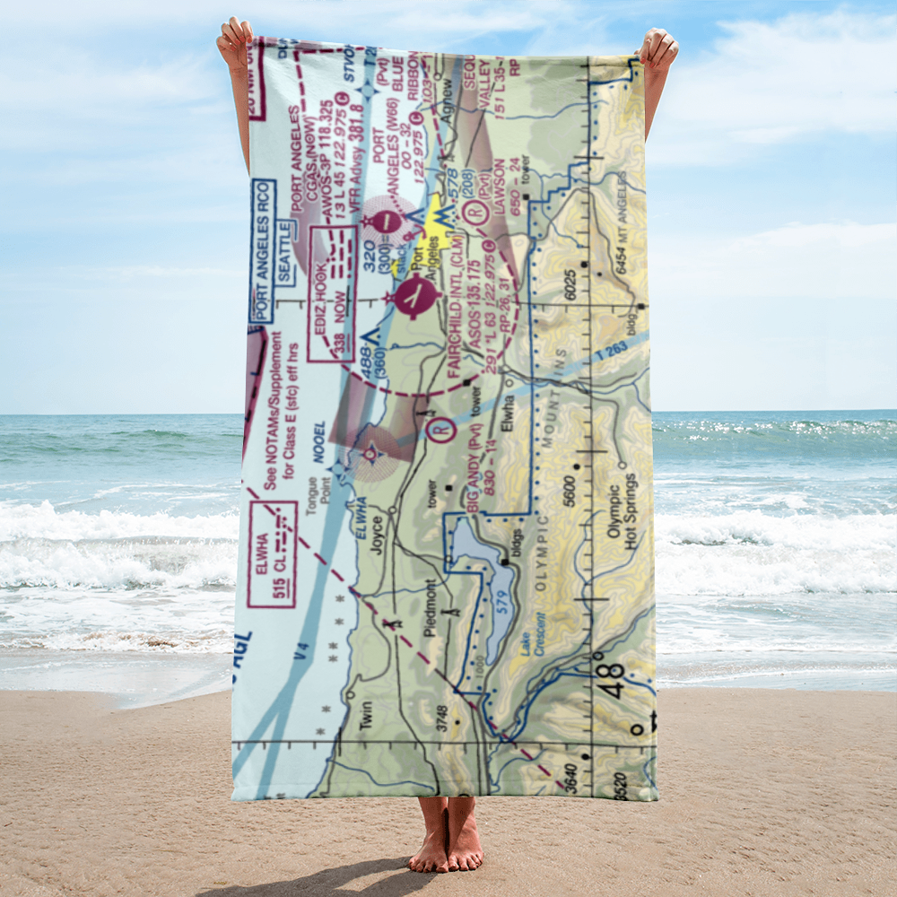 Big Andy Airport (7WA0) VFR Sectional Towel 