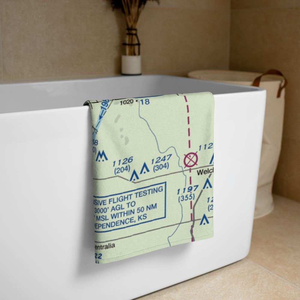 Big Creek Ranch Airstrip (OK88) VFR Sectional Towel 